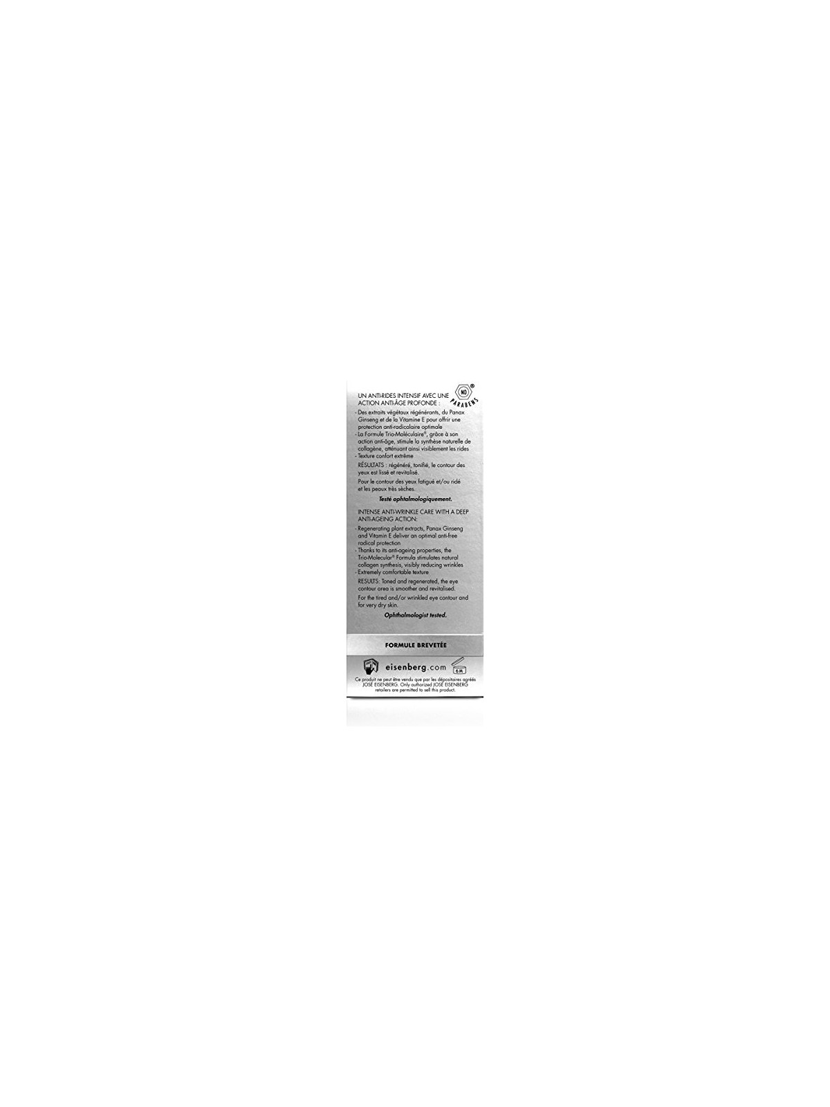 Eisenberg Crema Contorno Antirughe Excellence Creme Somptueuse Anti Rides Intense 30 ml donna