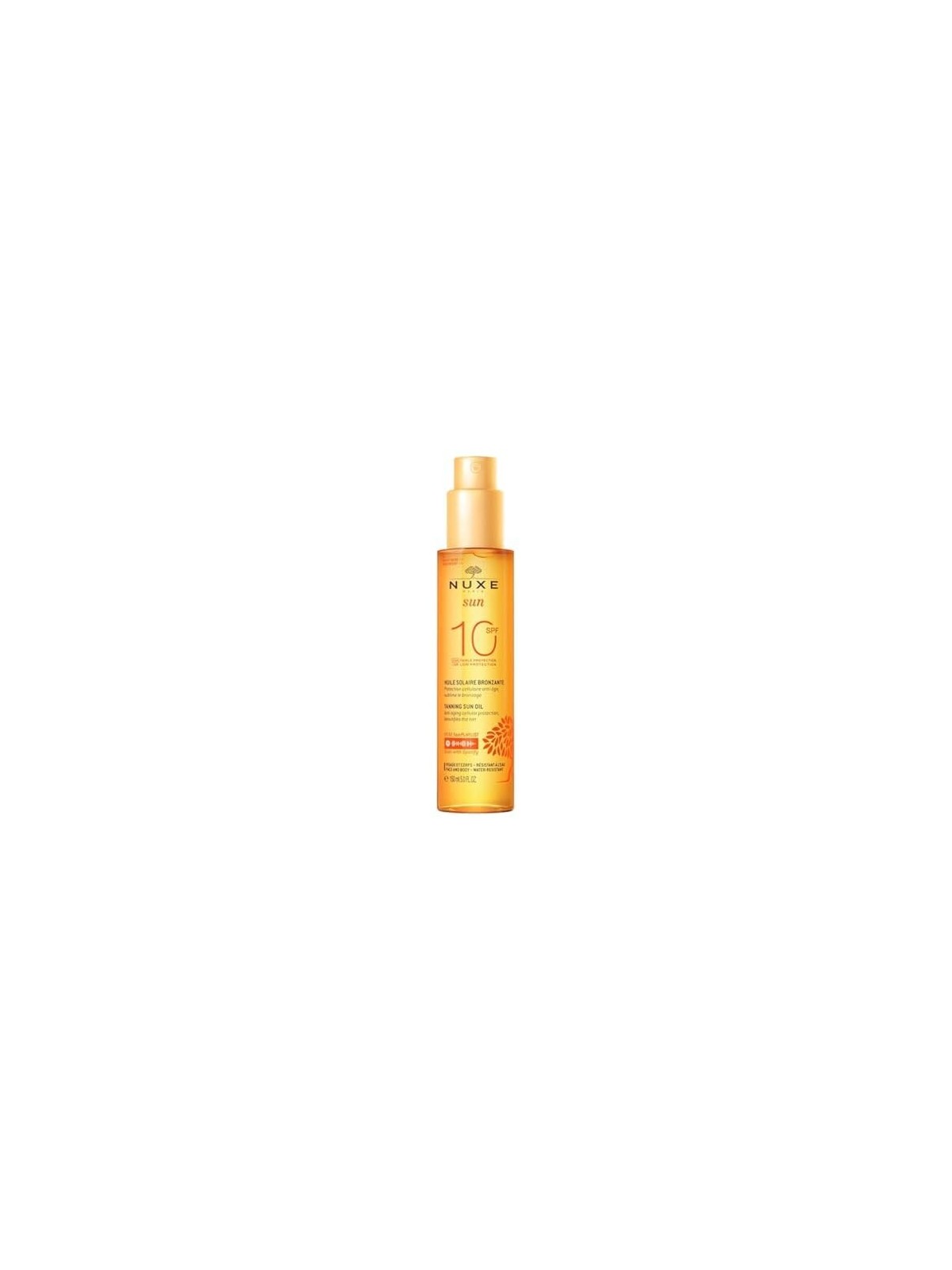 Nuxe Sun Tanning Oil SPF10 for Face and Body 150ml