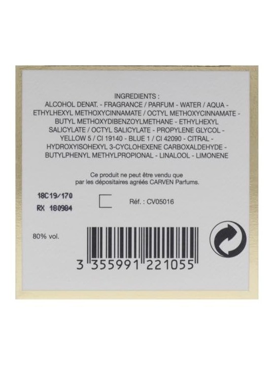 Carven CARVEN LEAU DE TOILETTE eau de toilette spray 50ml unisex