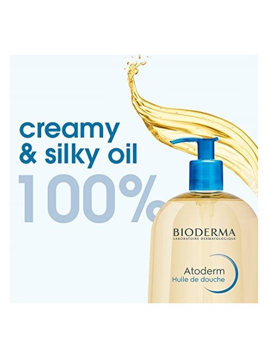 Bioderma Atoderm Ultra -Nourishing Shower Oil donna 1liter Very Dry To Irritated Sensitive Skin