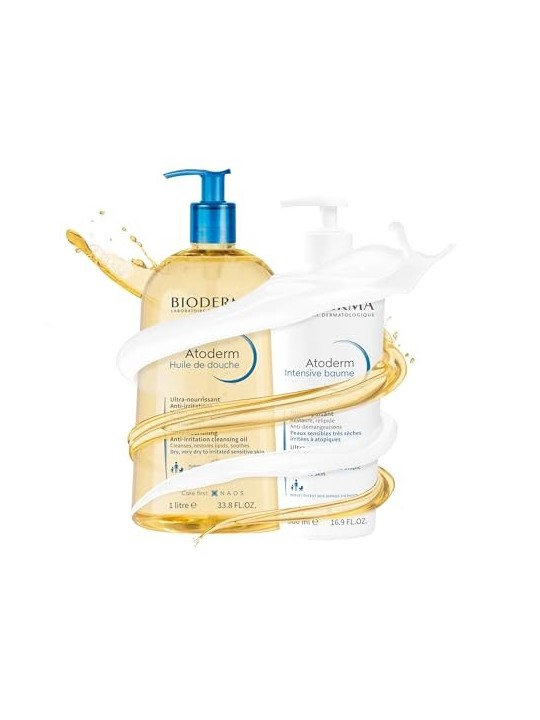 Bioderma Atoderm Ultra -Nourishing Shower Oil donna 1liter Very Dry To Irritated Sensitive Skin