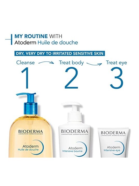 Bioderma Atoderm Ultra -Nourishing Shower Oil donna 1liter Very Dry To Irritated Sensitive Skin