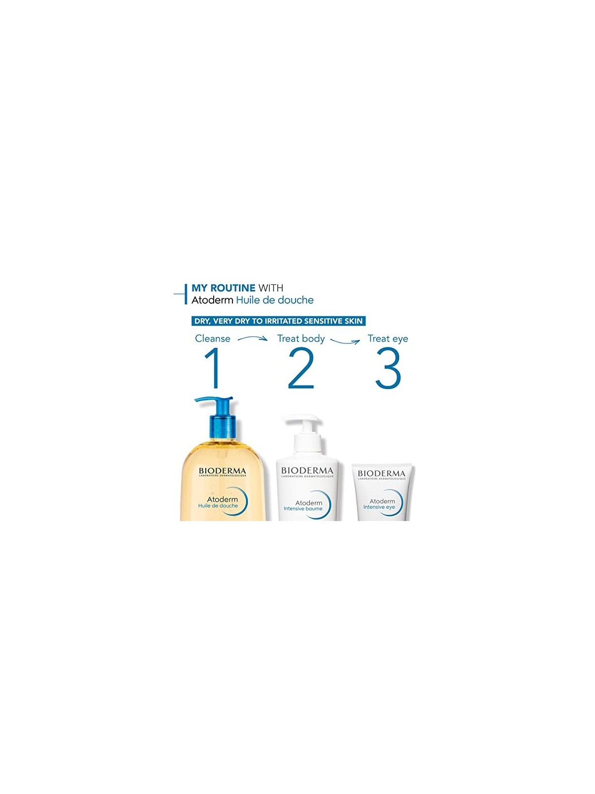 Bioderma Atoderm Ultra -Nourishing Shower Oil donna 1liter Very Dry To Irritated Sensitive Skin