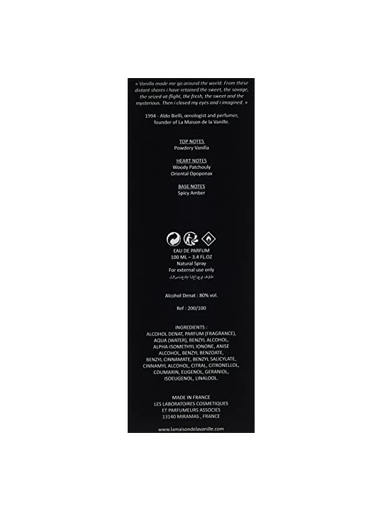 La Maison de la Vanille Ambre Secret EDP 100ml