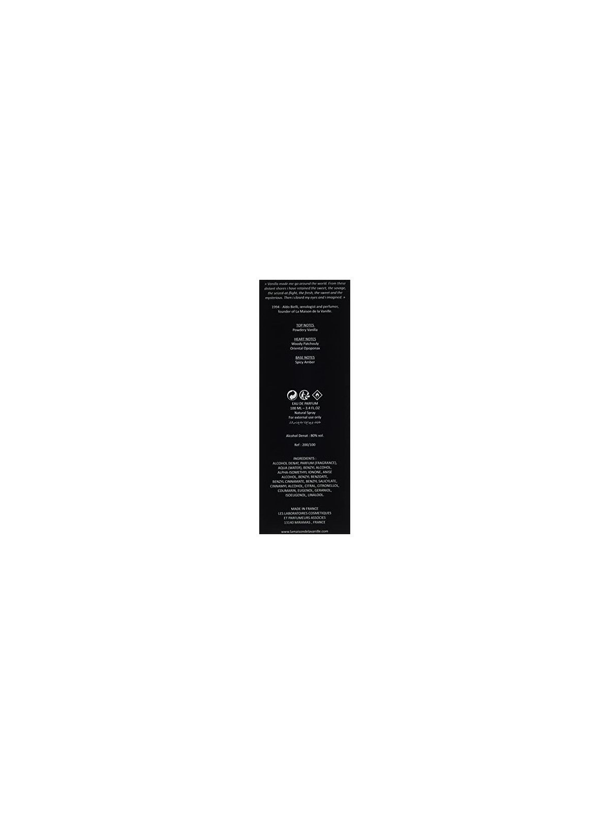 La Maison de la Vanille Ambre Secret EDP 100ml