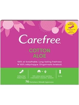 Assorbenti normali Carefree Cotton Feel Aloe 76 pezzi