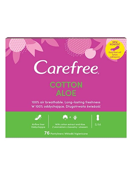 Assorbenti normali Carefree Cotton Feel Aloe 76 pezzi