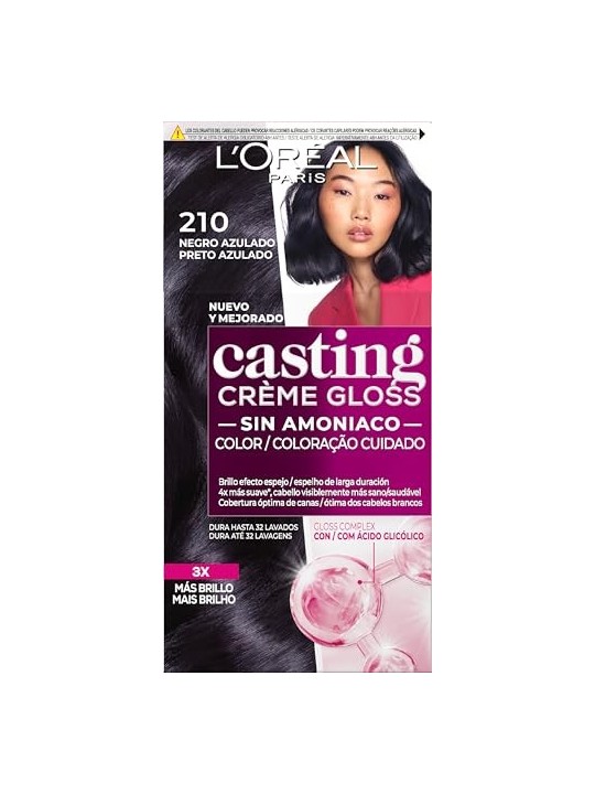 L'Orï¿½ï¿½al Paris CASTING CREME GLOSS 210-nero bluastro 180ml unisex