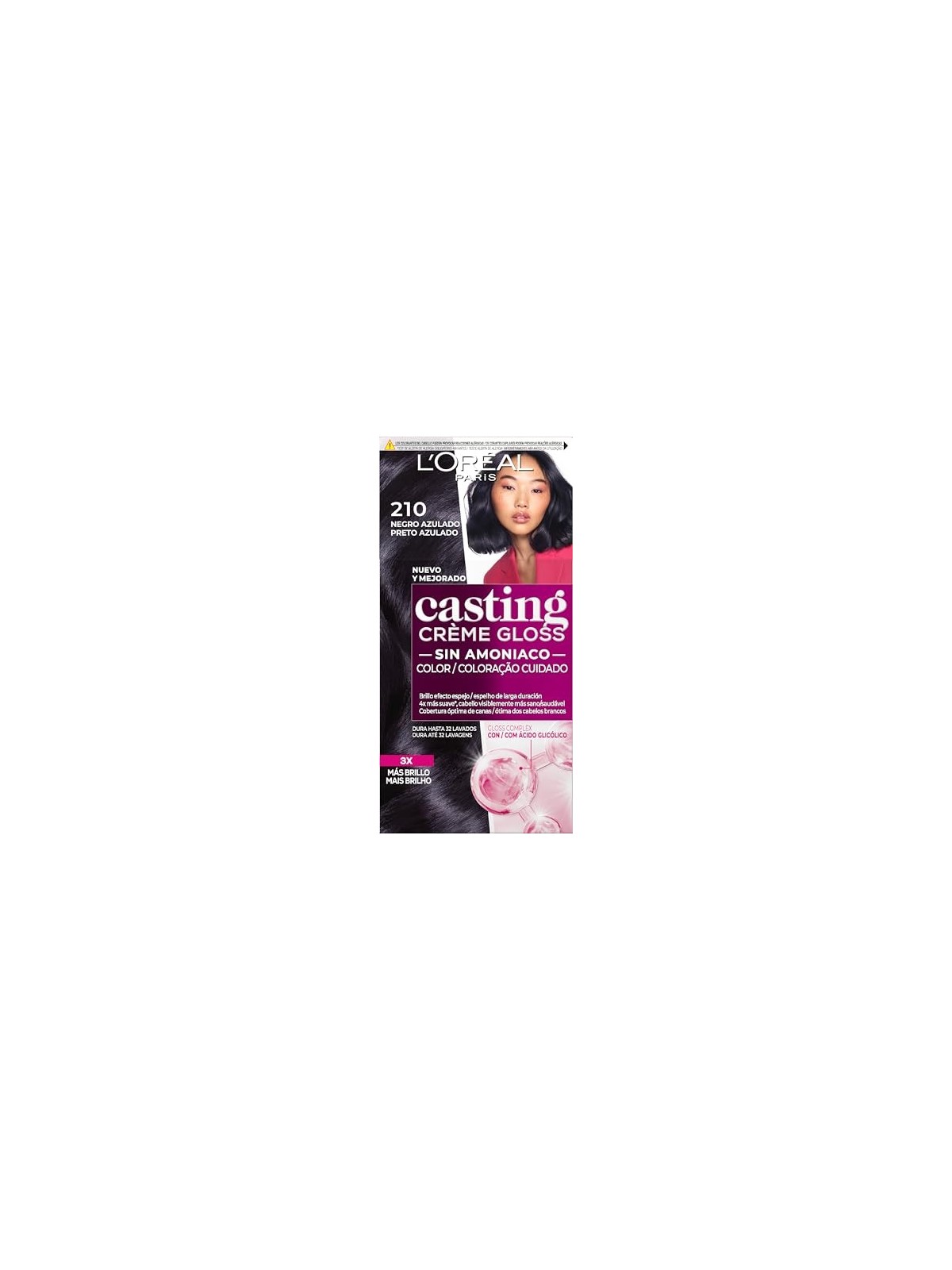 L'Orï¿½ï¿½al Paris CASTING CREME GLOSS 210-nero bluastro 180ml unisex