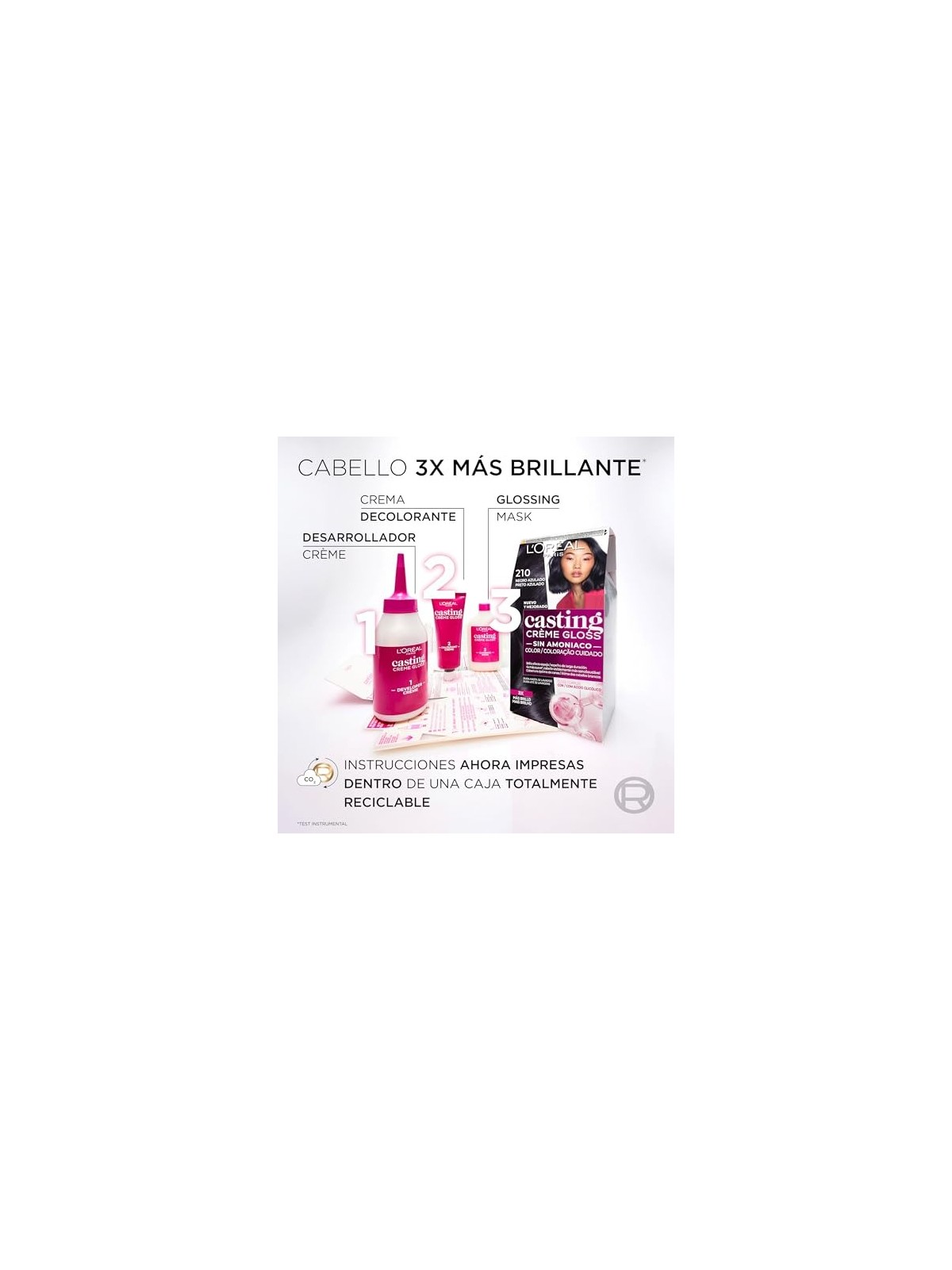 L'Orï¿½ï¿½al Paris CASTING CREME GLOSS 210-nero bluastro 180ml unisex