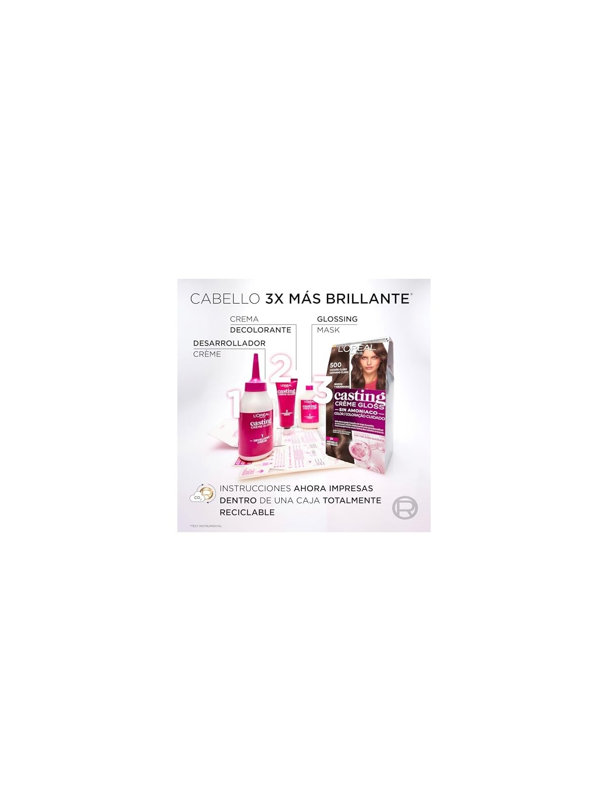 L'Orï¿½ï¿½al Paris CASTING CREME GLOSS 500 castano chiaro 180ml