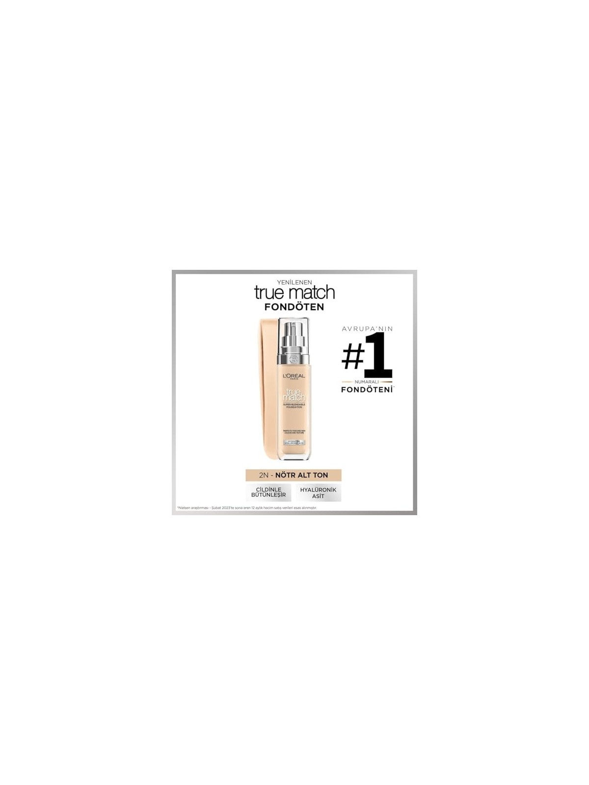 L'Orï¿½ï¿½al True Match Foundation 2.N 30ml