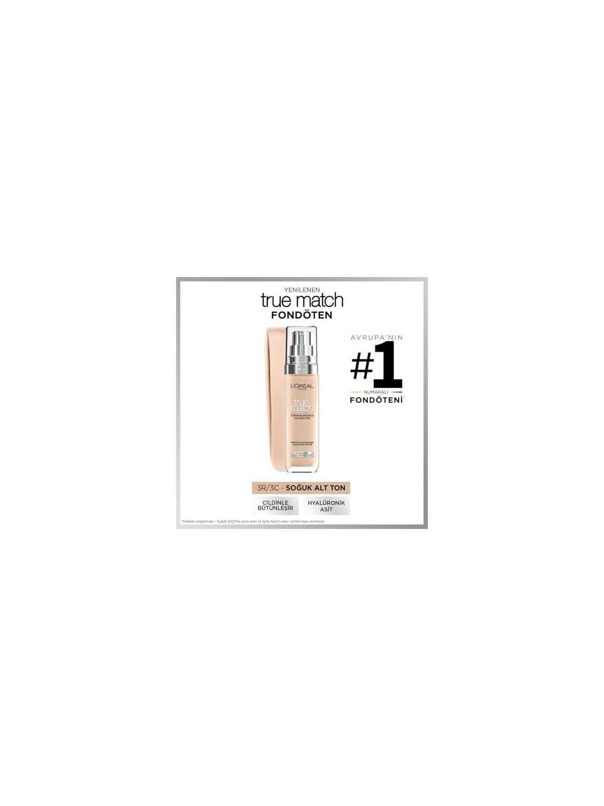 L'Orï¿½ï¿½al True Match Foundation R3-C3 30ml