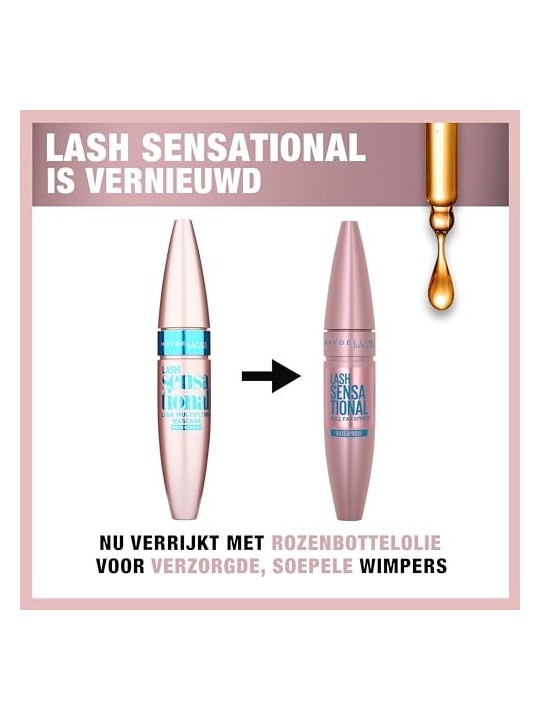 Mascara Maybelline Lash Sensazionale Waterproof 01 Nero