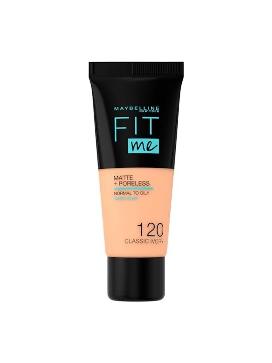 Maybelline Fit Me! Matte & Poreless Make-Up 120 Classic Ivory Women
