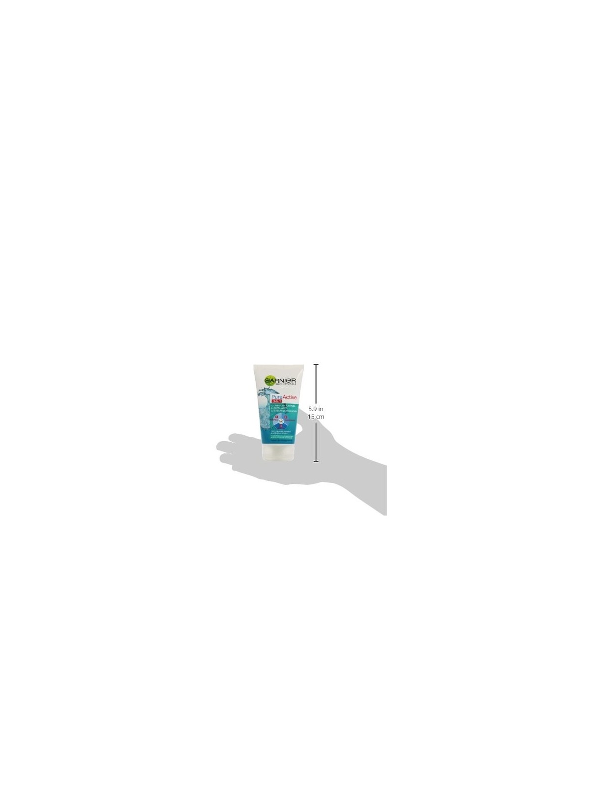 GARNIER PURE ACTIVE 3 in 1 Cleansing Gel for Oily Skin 150ml Women