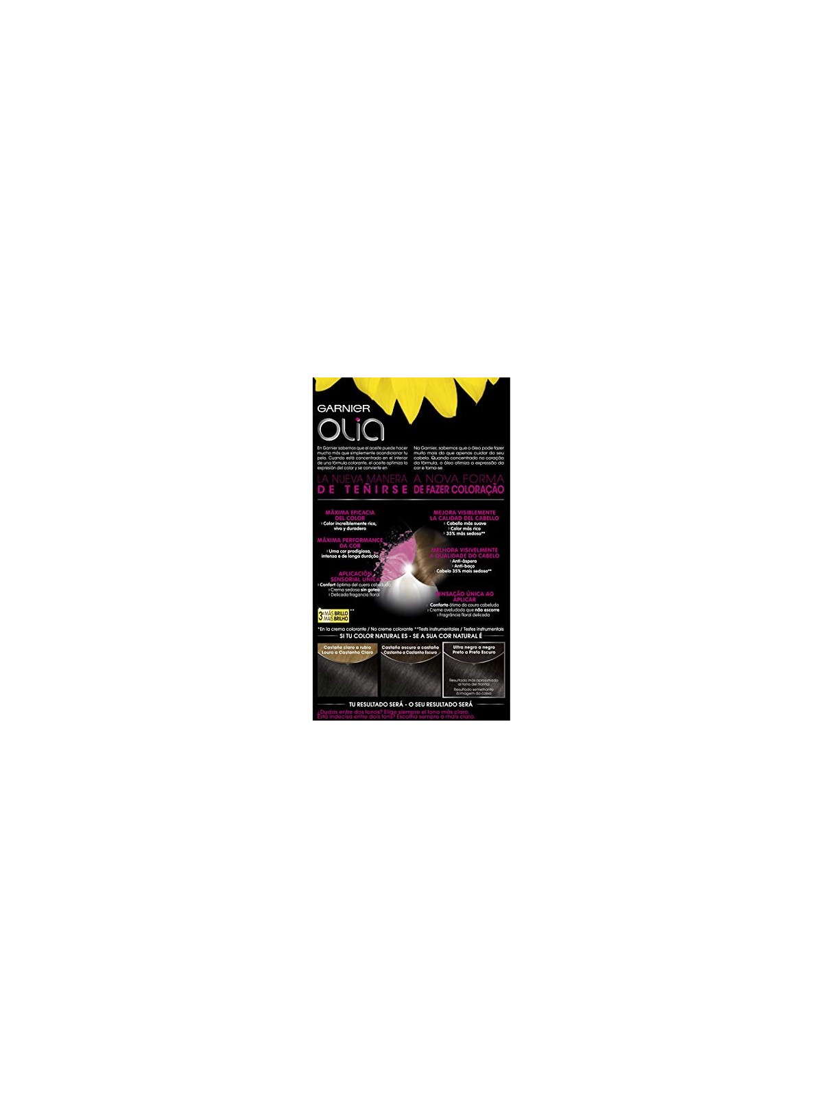 Garnier OLIA Coloracin Permanente  10 Negro Ebano set unisex