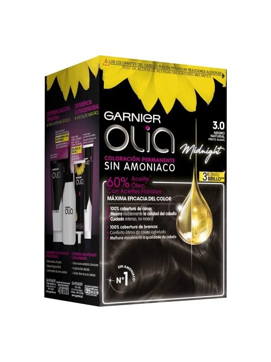 GARNIER OLIA Colore Permanente 3,0 Nero
