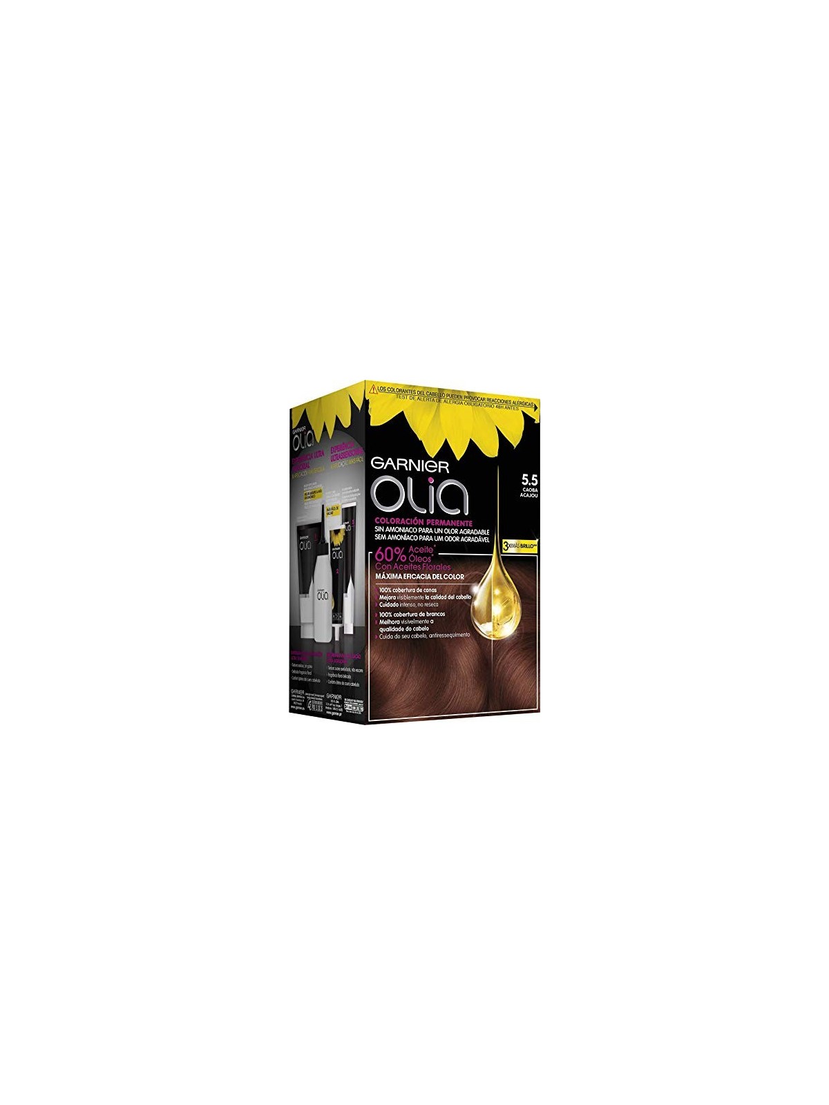 Garnier OLIA Coloracin Permanente 55 Caoba set unisex