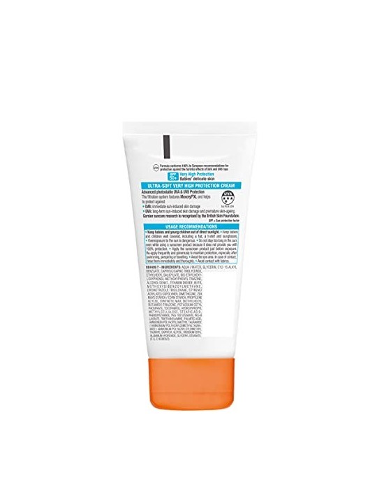 Crema solare GARNIER Ambre Solaire SPF 50 Sensitive Advanced per bambini