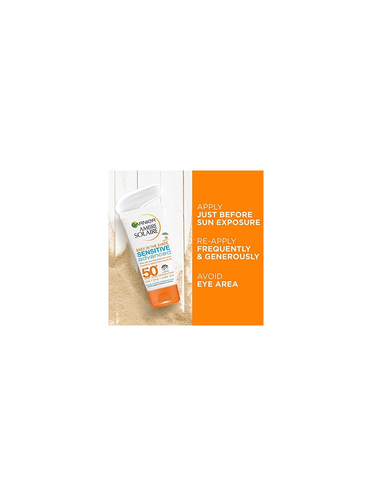 Crema solare GARNIER Ambre Solaire SPF 50 Sensitive Advanced per bambini