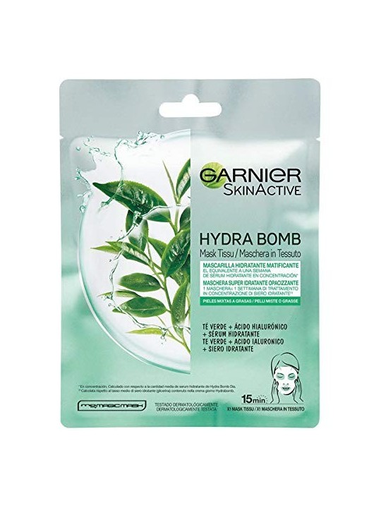 Maschera viso idratante opacizzante Garnier SKINACTIVE HYDRABOMB 28 gr