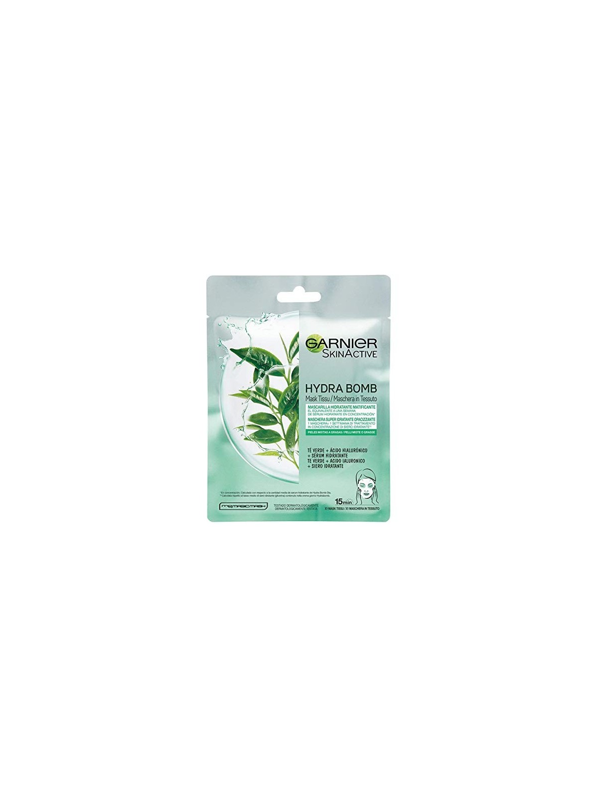 Maschera viso idratante opacizzante Garnier SKINACTIVE HYDRABOMB 28 gr