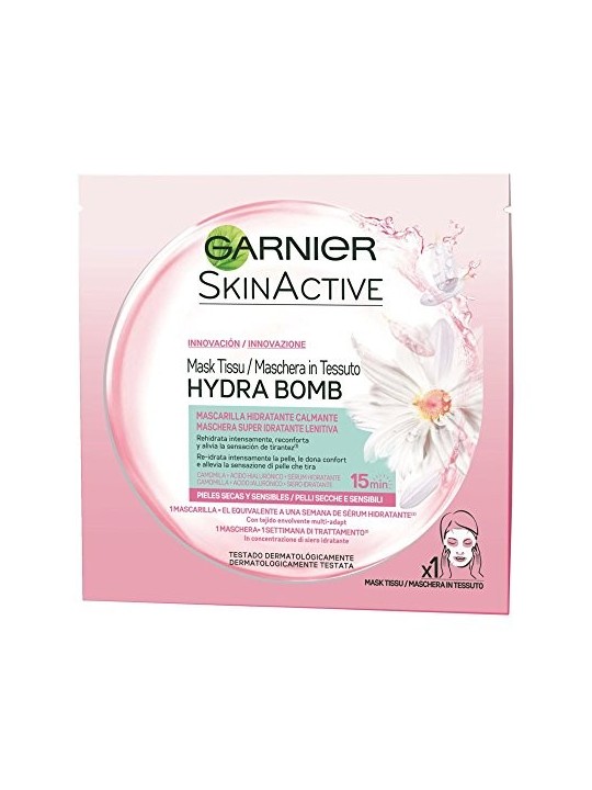 Maschera viso idratante Garnier SKINACTIVE HYDRABOMB 1u