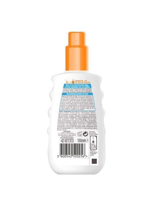 GARNIER KIDS SENSITIVE AVANZATO spray protettivo SPF50 150ml unisex