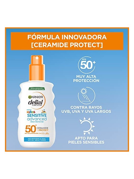 GARNIER KIDS SENSITIVE AVANZATO spray protettivo SPF50 150ml unisex