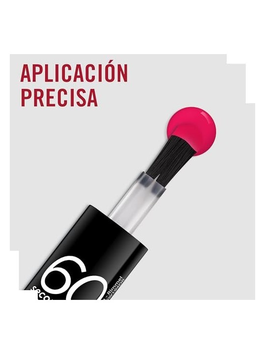 Rimmel 60 Secondi Super Shine Smalto per Unghie 8 ml 310 Double Decker Rosso donna