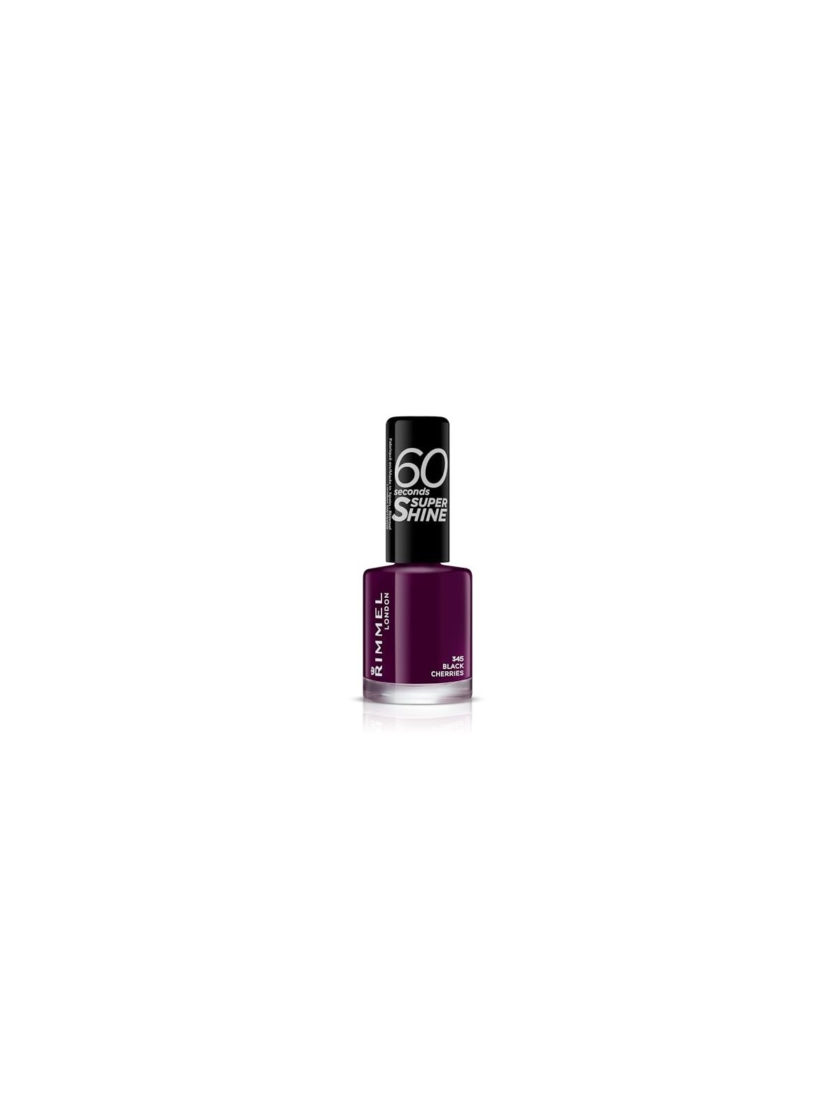 Smalto Rimmel 60 Seconds Super Shine 8 ml 345 Black Cherries