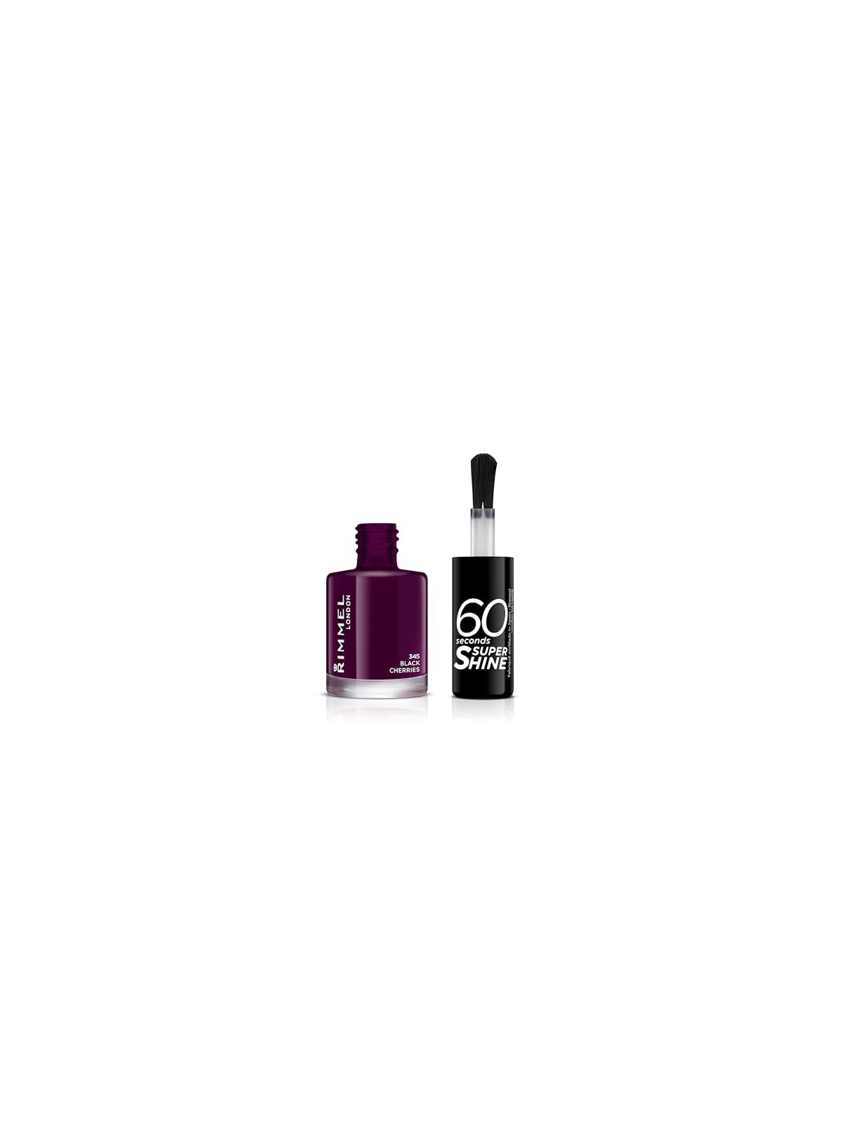 Smalto Rimmel 60 Seconds Super Shine 8 ml 345 Black Cherries
