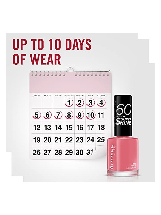 Rimmel London Smalto per Unghie Super Shine 60 Secondi Donna 8ml