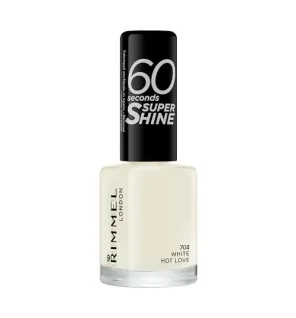 Rimmel 60 Secondi Super Shine Smalto per Unghie 8 ml 703 White Hot Love donna