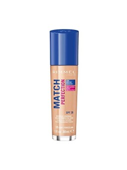 Fondotinta Rimmel TRUCCO MATCH PERFECTION SPF 25 Makeup SPF 30 ml 010 Porcellana Leggera donna