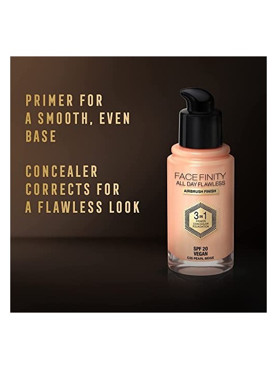 Max Factor FACEFINITY 3IN1 Primer, Concealer & Foundation 35-pearl beige 30ml