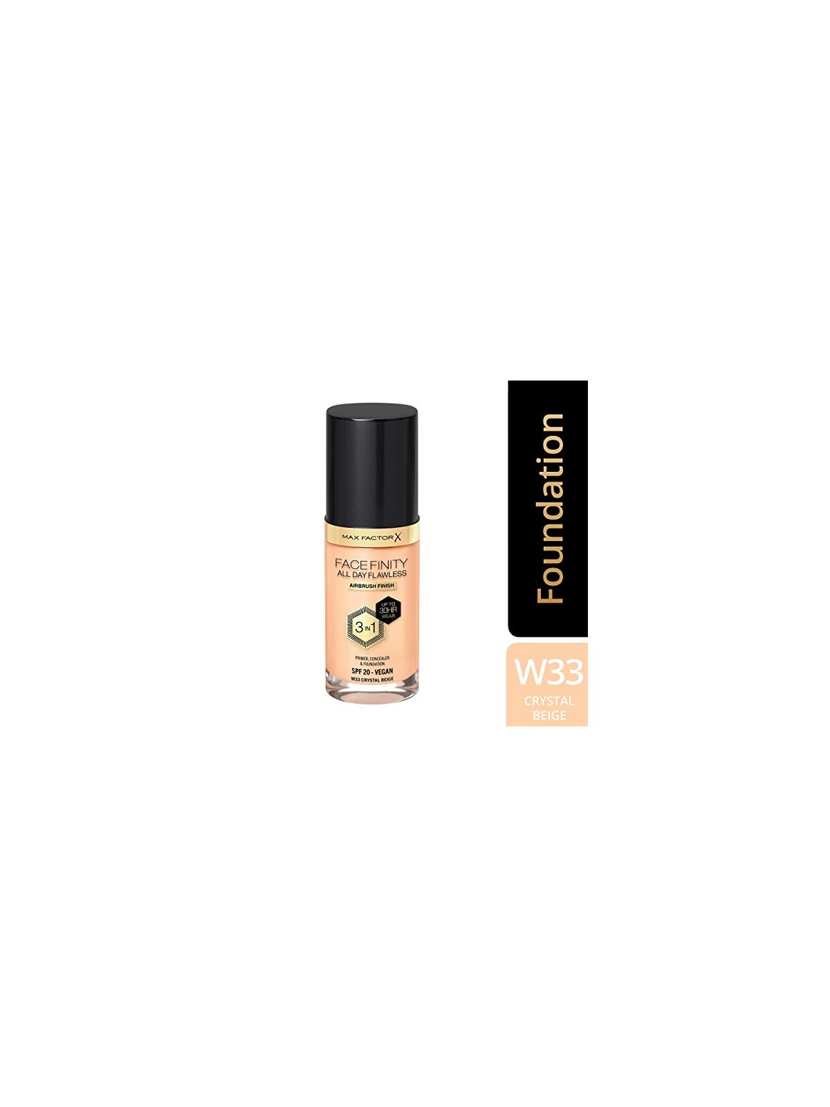 Max Factor All Day Flawless Facefinity 3 in 1 W33 Crystal Beige