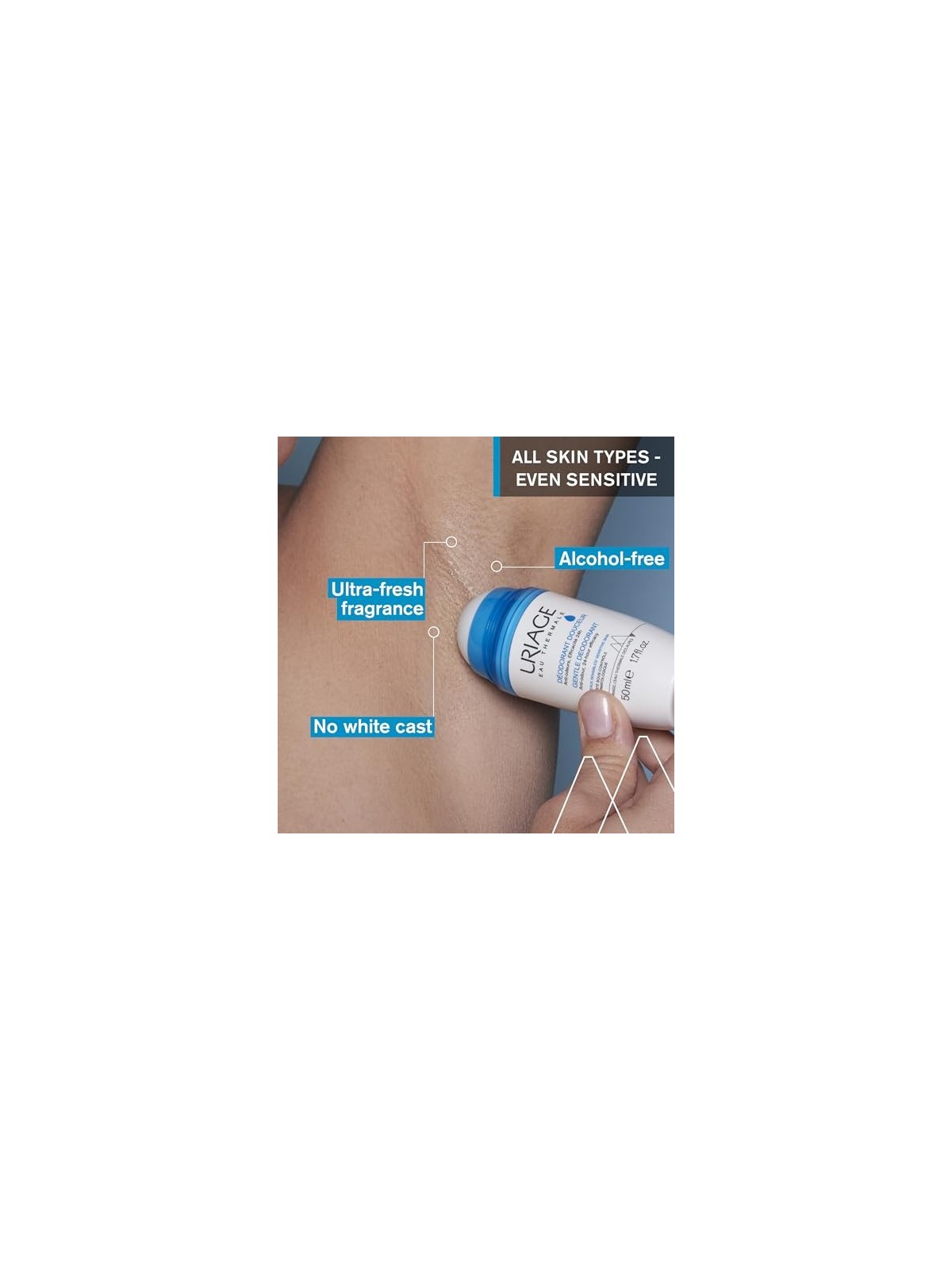 Deodorante delicato roll-on Uriage 24H donna 50ml