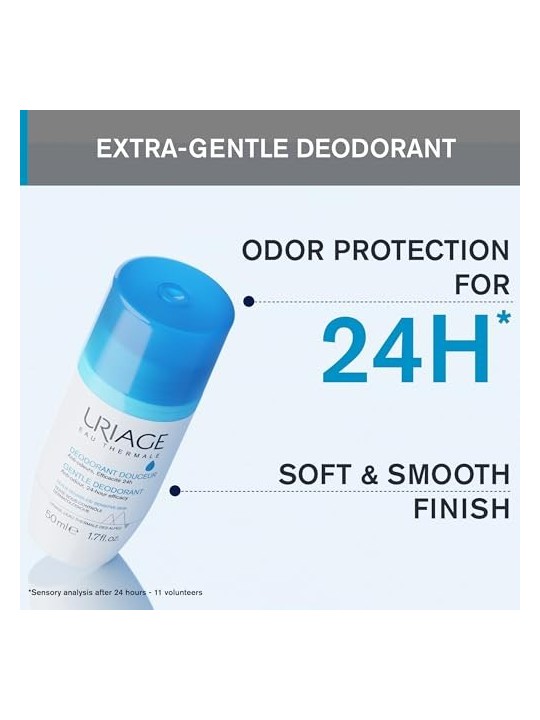 Deodorante delicato roll-on Uriage 24H donna 50ml