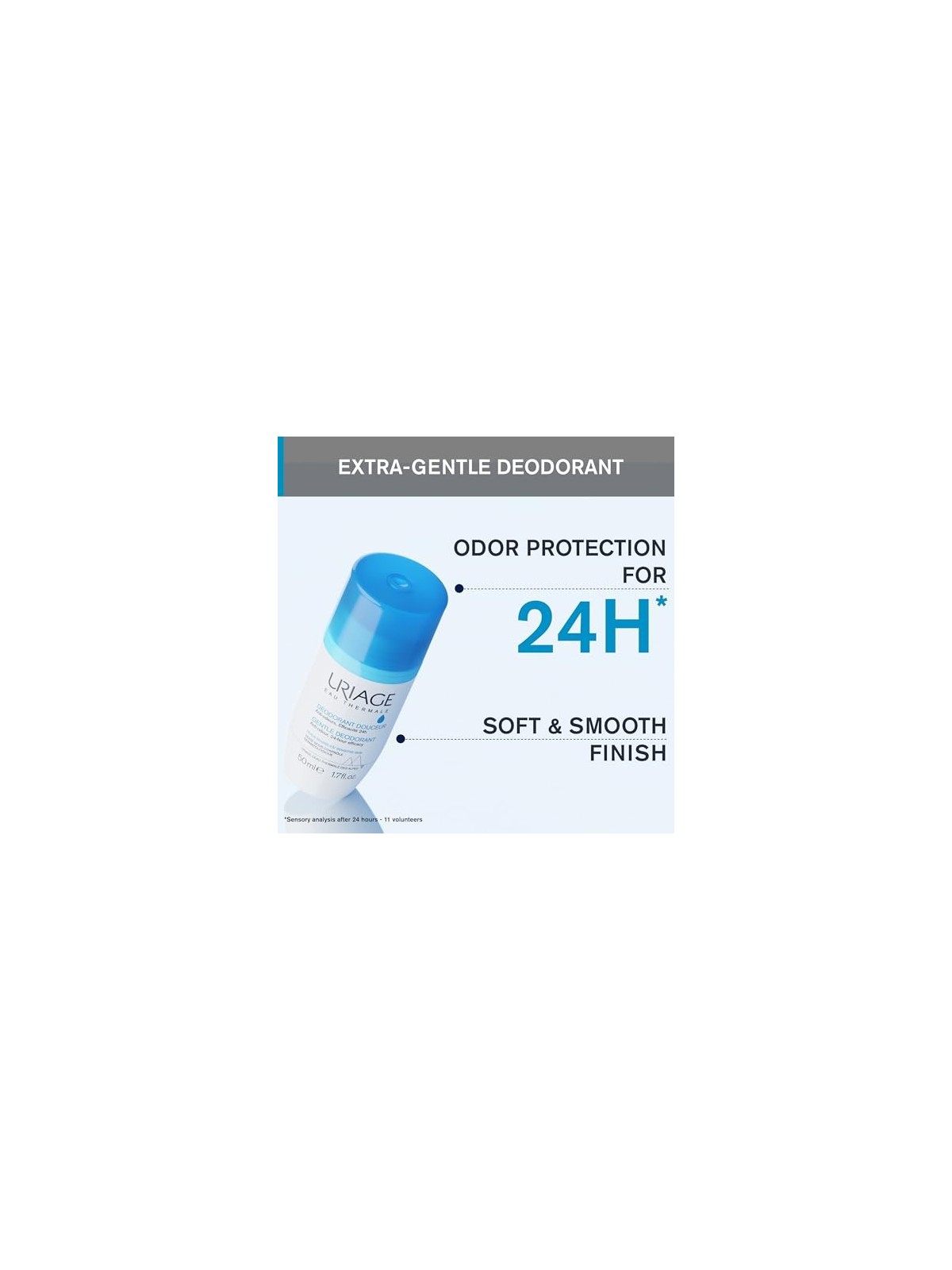 Deodorante delicato roll-on Uriage 24H donna 50ml