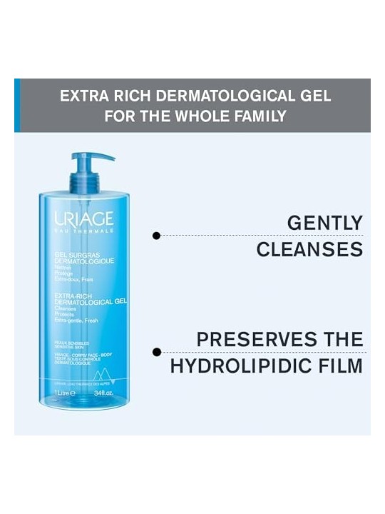Uriage SURGRAS GEL Dermatologico 1000ml Unisex