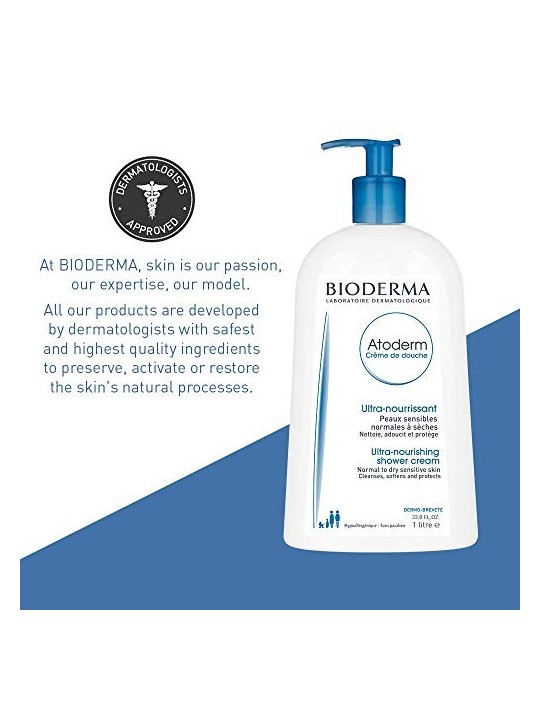 Bioderma Atoderm Ultra-Nourishing Shower Cream donna 1000ml