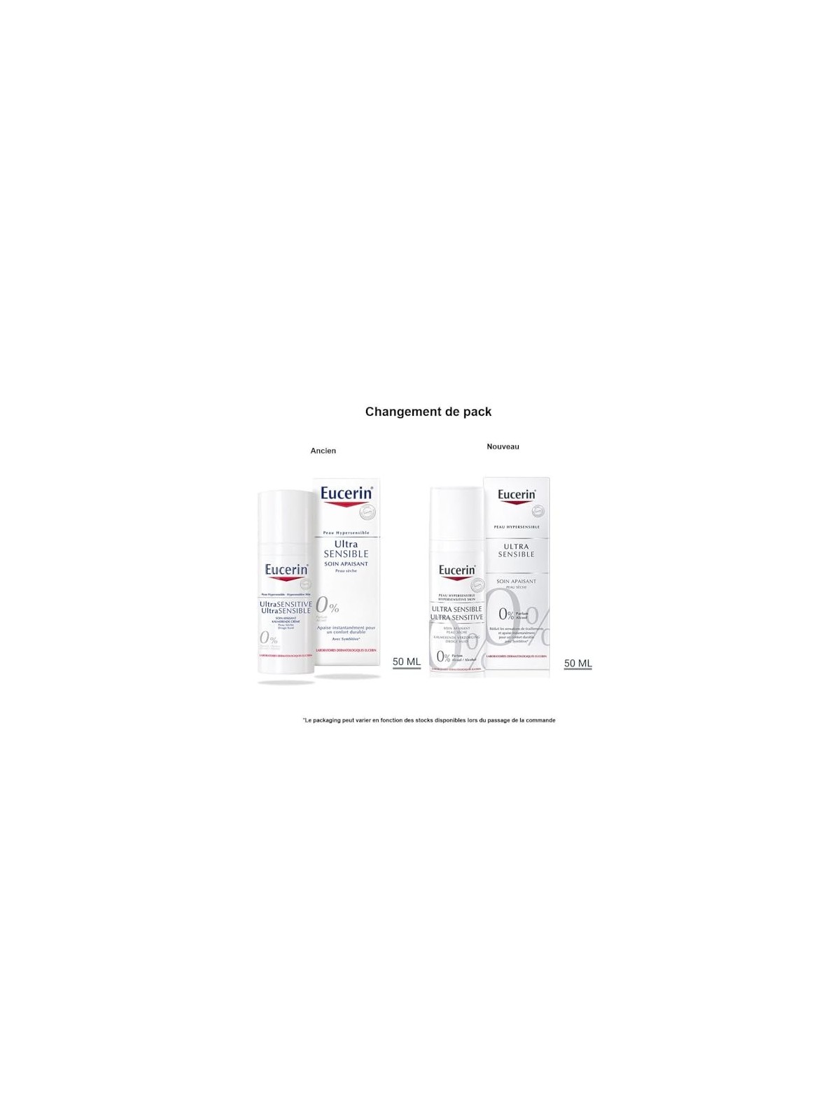 Eucerin Ultra Sensitive Calming Cream 50ml Dry Skin