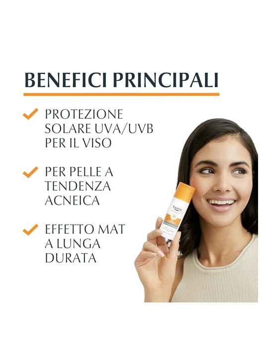 Eucerin Protective Cream Gel SPF 50 for Face Oil Control 50ml
