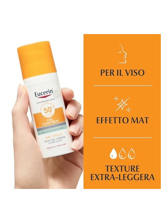 Eucerin Protective Cream Gel SPF 50 for Face Oil Control 50ml