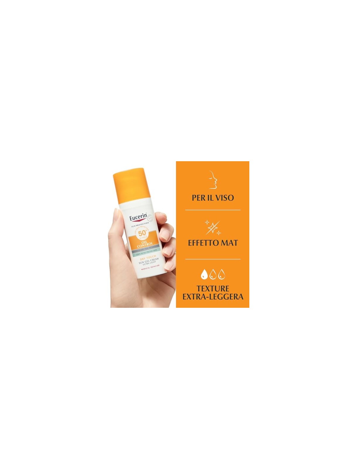 Eucerin Protective Cream Gel SPF 50 for Face Oil Control 50ml