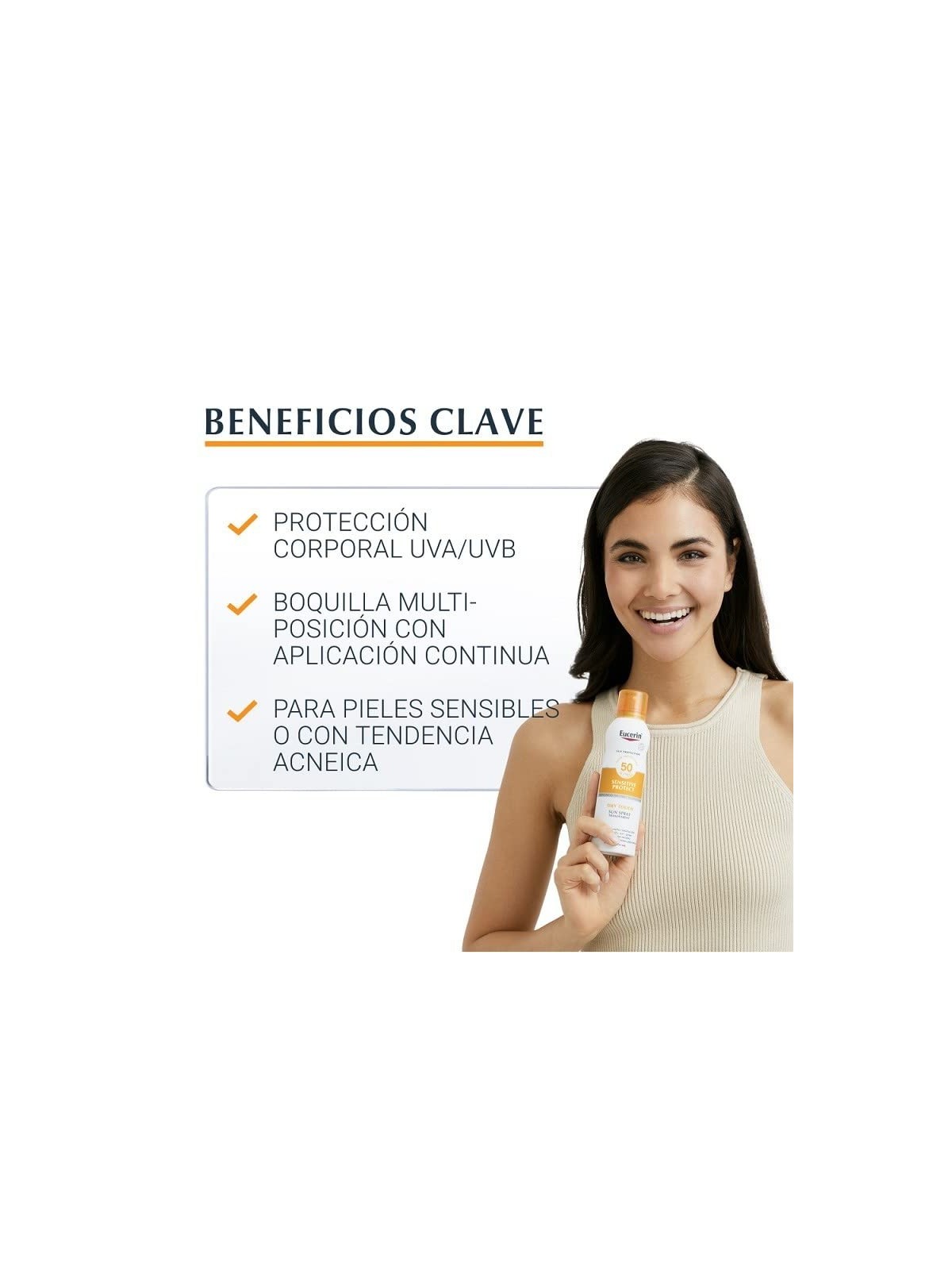 Eucerin SENSITIVE PROTECT spray solare trasparente SPF50