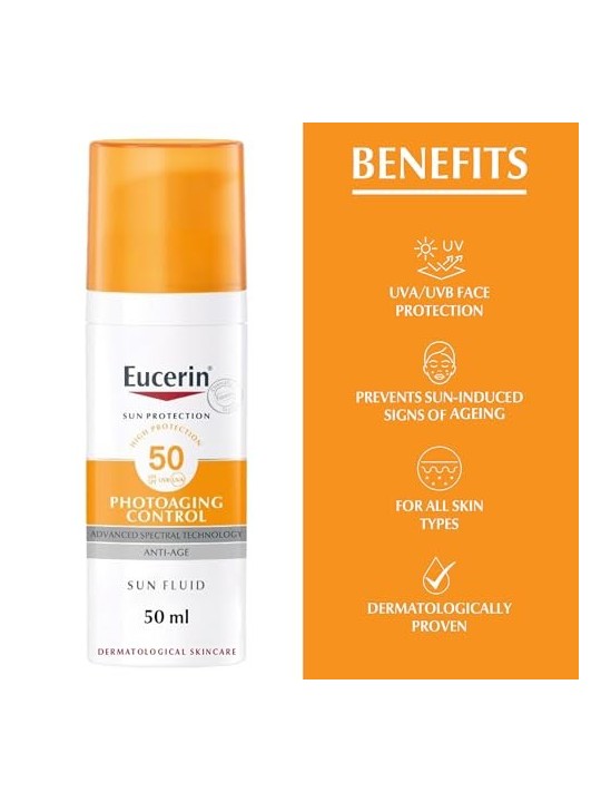 Eucerin Photoaging Control Sun Fluid SPF50 50ml All Skin Types
