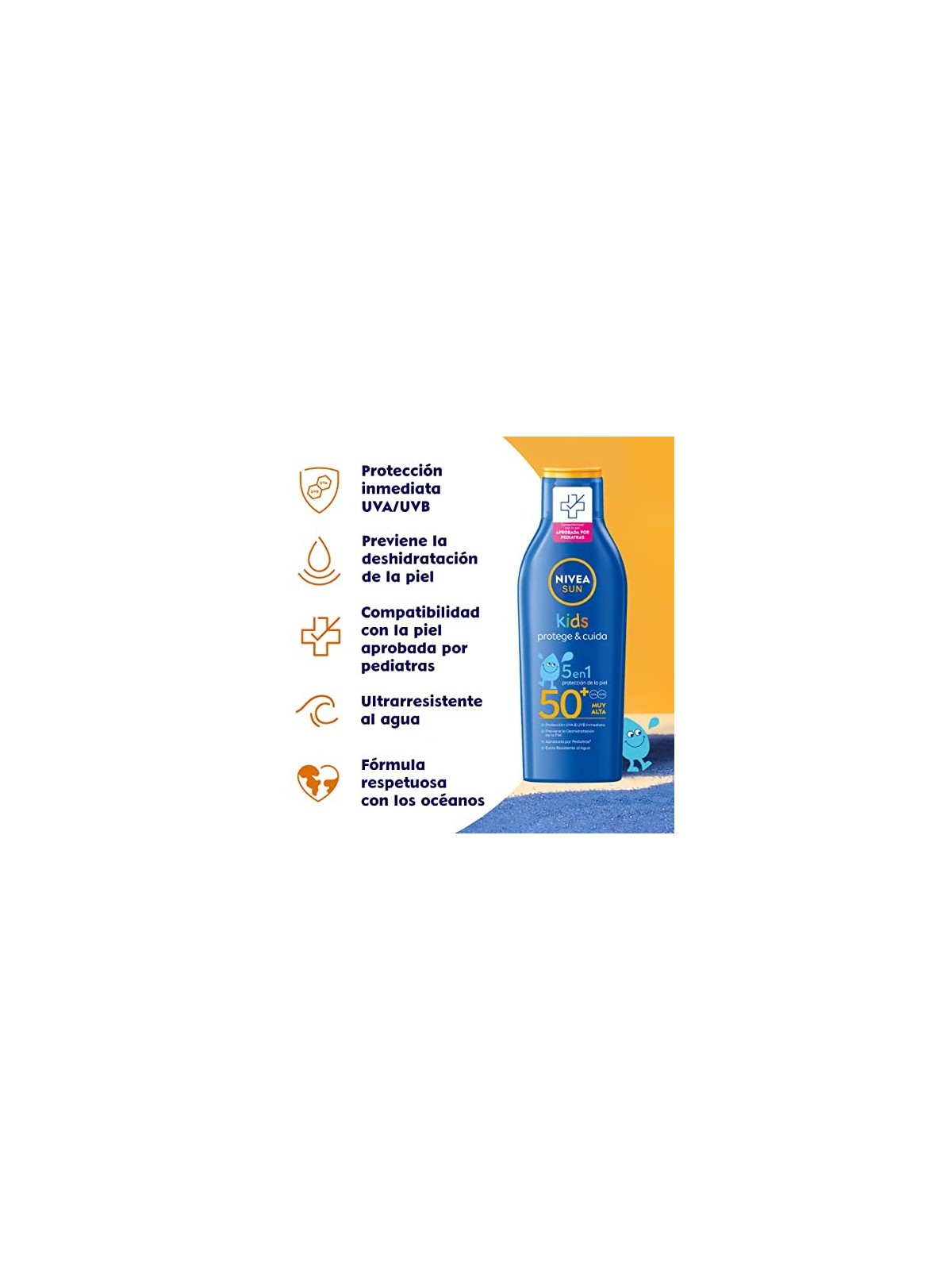 Nivea SUN BAMBINO protettore idratante impermeabile SPF50 200ml unisex
